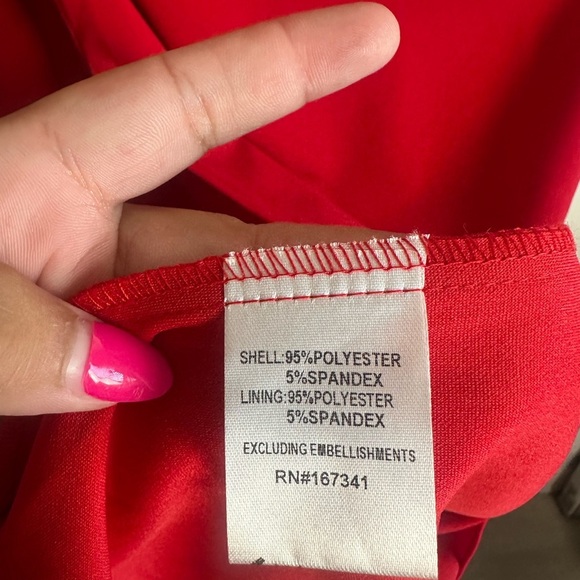 NWT Hello Molly MOVE ME OFF SHOULDER MAXI Evening DRESS in red size XL - Picture 7 of 7